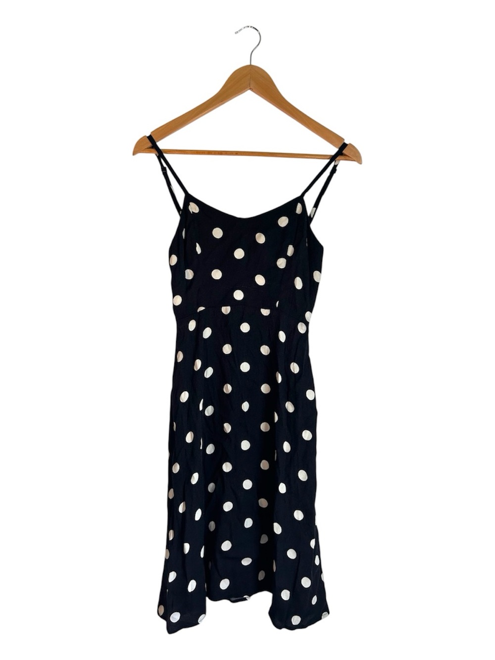 Reformation Black & White Polka Dot Mini Dress